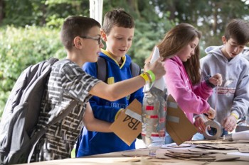 engineering challenge students work on projects